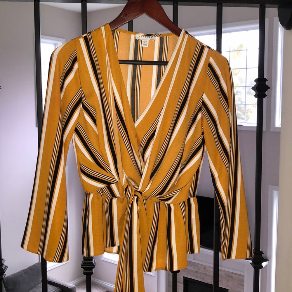 Top Shop Bell Sleeve Top